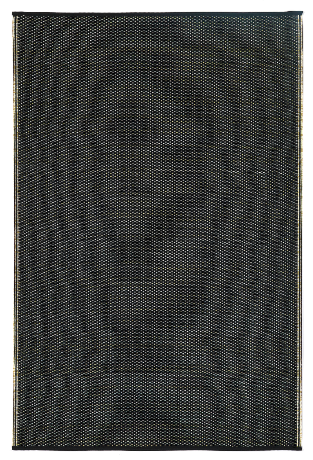Cancun Shadow Sand & Black Reversible Outdoor Patio Rug