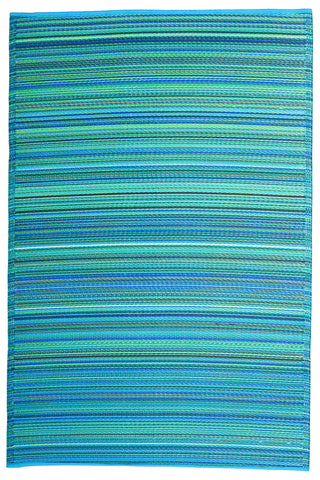 Cancun Striped Reversible Outdoor Patio Rug