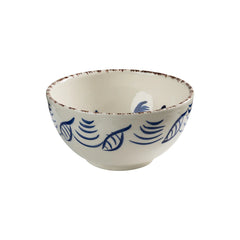 Casa Nuno Bowl, Blue & White Flowers – Hand-Painted Portuguese Talavera Bowl
