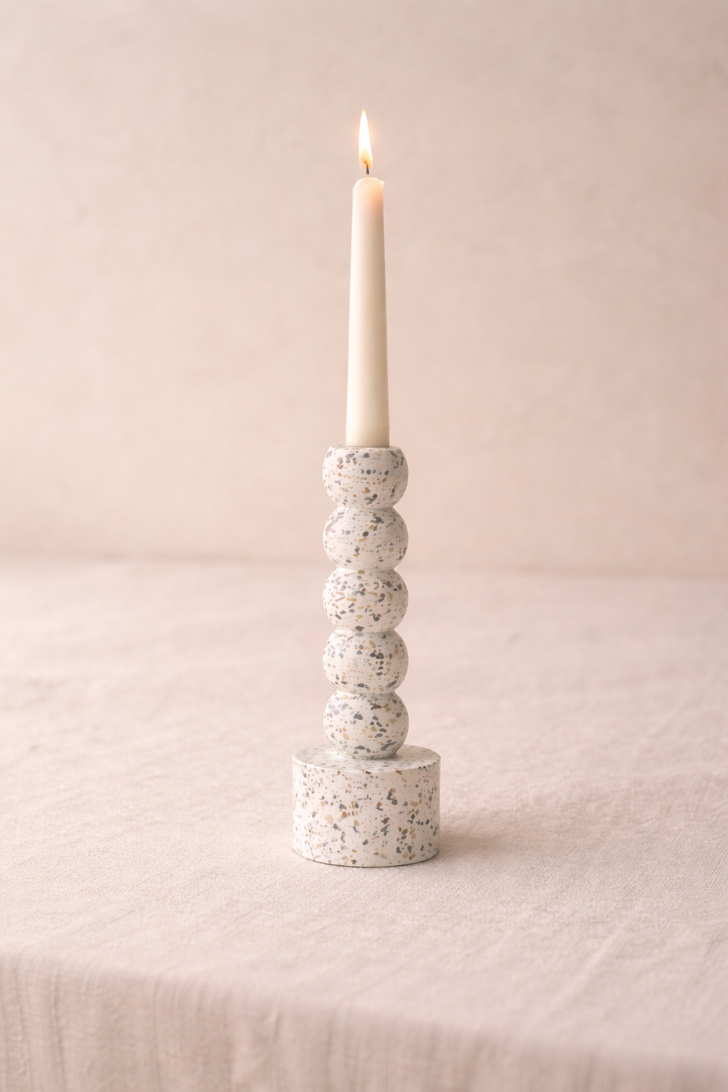 Centro Terrazzo Taper Candle Holder