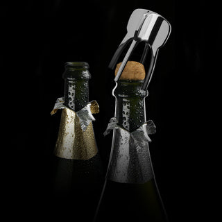 Vagnbys® Stainless Steel Champagne Pourer, Stopper and Twister Set