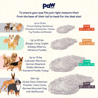 PupRug by Paw.com® Faux Fur Orthopedic Dog Bed – Curve Sable Tan