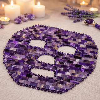 Amethyst Crystal Face Mask – Luxury Cooling Spa & Skincare Ritual