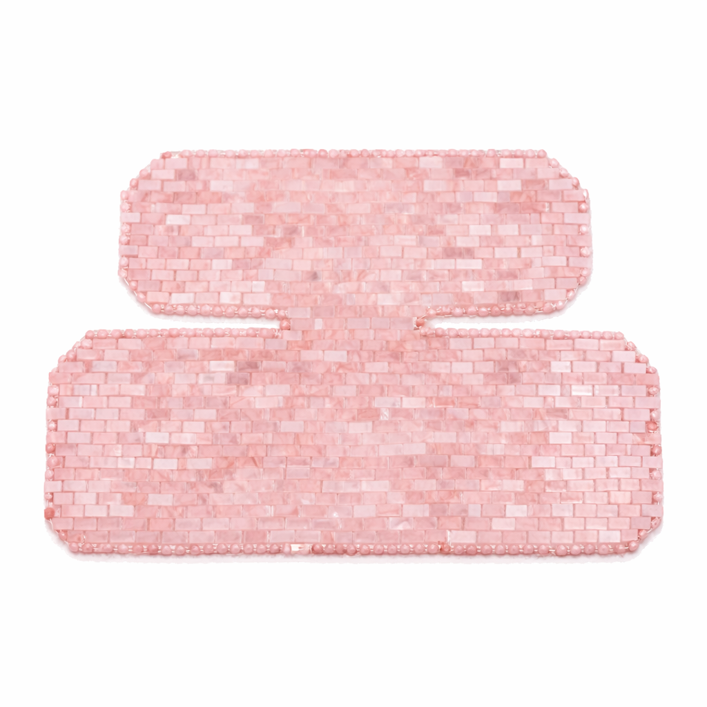 Blush Rose Ritual™ Rose Quartz Chest & Neck Mask – Cooling Crystal Décolleté Treatment
