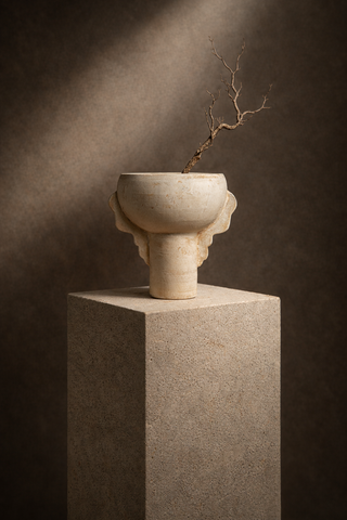 Amaya Handcrafted Terracotta Decorative Vessel