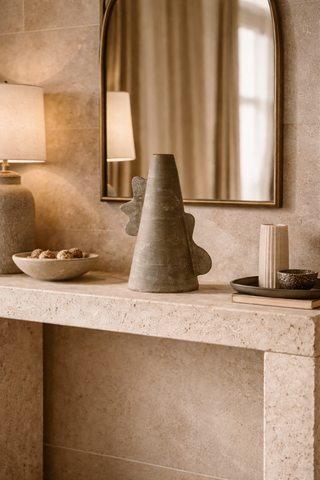 Livia Handcrafted Terracotta Decorative Vessel