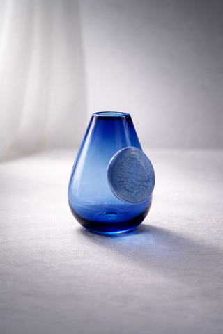 Cahuil Blue Recycled Glass Vase