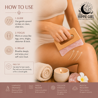 Rose Quartz Body Gua Sha – Crystal Sculpting & Massage Tool