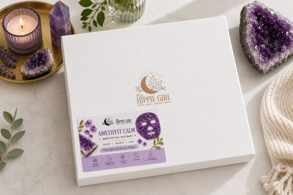 Amethyst Crystal Face Mask – Luxury Cooling Spa & Skincare Ritual