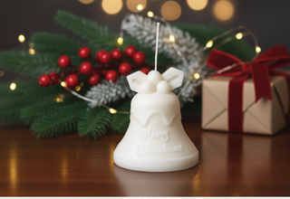 Tall Bell Christmas Candle for Elegant Holiday Décor
