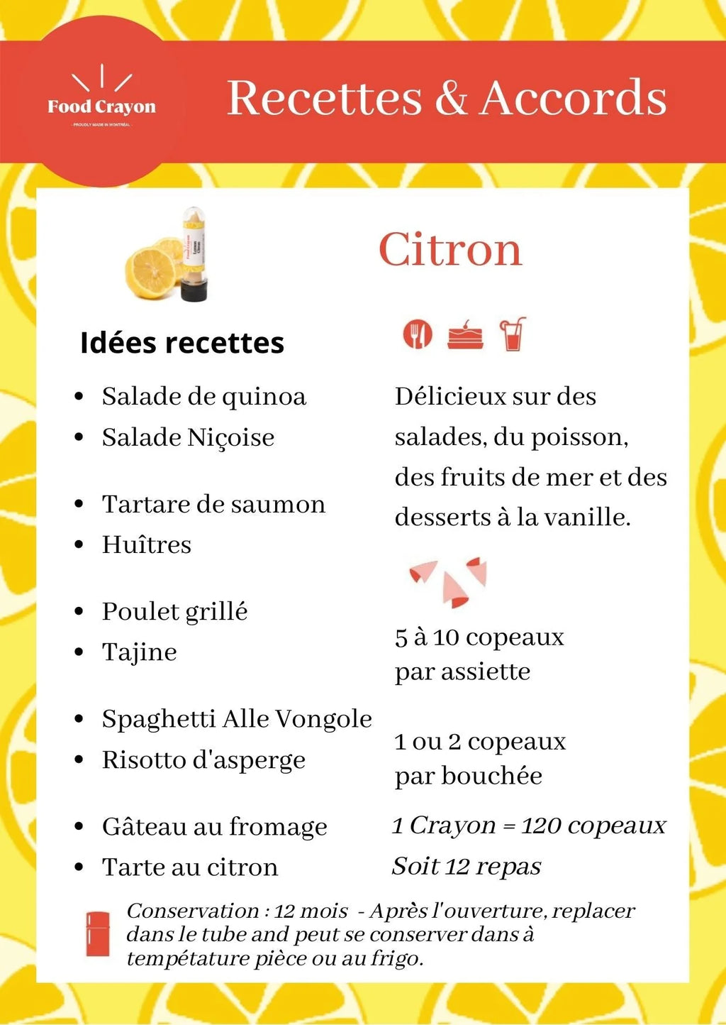 Food Crayon UNO | LEMON