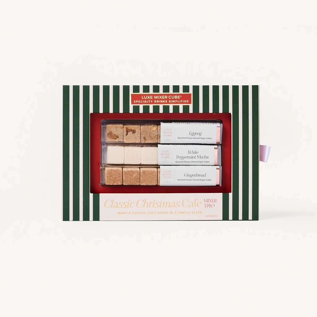 Classic Christmas Café Mixer Cube Trio