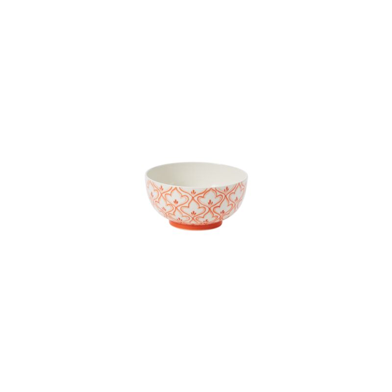 Classic Meets Contemporary: Elodie Vase in Coral Floral Chinoiserie