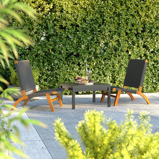 Costa Rica Outdoor Modern Lounge Chair in Eucalyptus Wood | Contemporary Patio Seating