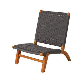 Costa Rica Outdoor Modern Lounge Chair in Eucalyptus Wood | Contemporary Patio Seating