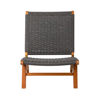 Costa Rica Outdoor Modern Lounge Chair in Eucalyptus Wood | Contemporary Patio Seating