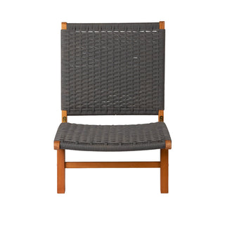 Costa Rica Outdoor Modern Lounge Chair in Eucalyptus Wood | Contemporary Patio Seating