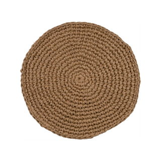 Cotswolds Jute Placemat – Natural Round Hand-Crocheted Table Mat