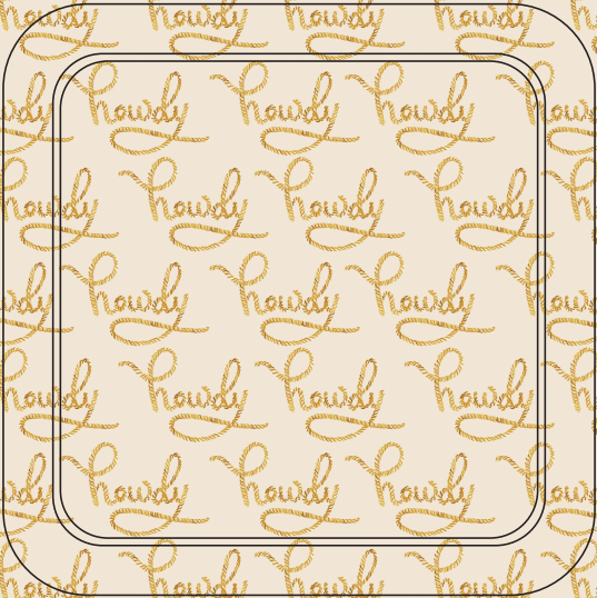 Elegant Cowboy Western Coasters – Set of 4