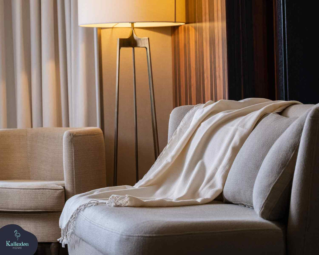 Yansima Throw | Handwoven Cotton Peshtemal Blanket