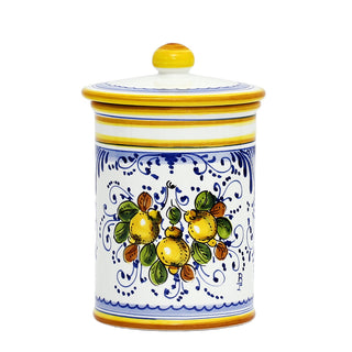 LIMONCINI: Tuscan Canister 'CAFFE' (Coffee) lemon design