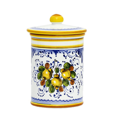 LIMONCINI: Tuscan Canister 'CAFFE' (Coffee) lemon design