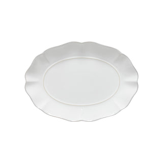 COSTA NOVA – Casafina Rosa Oval Platter, White/Rose (Small/Large) – Elegant Two-Tone Serving Platter