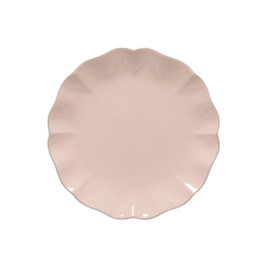 COSTA NOVA – Casafina Rosa Dinner Plate, White/Rose – Stylish Artisan Everyday Dining Plate