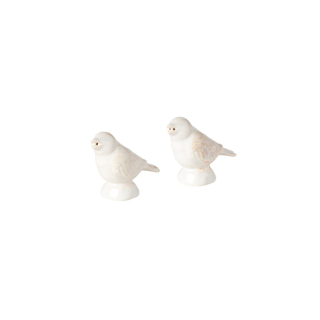 COSTA NOVA – Casafina Taormina Salt & Pepper Shaker Sparrow, White/Aqua – Decorative Tabletop Set