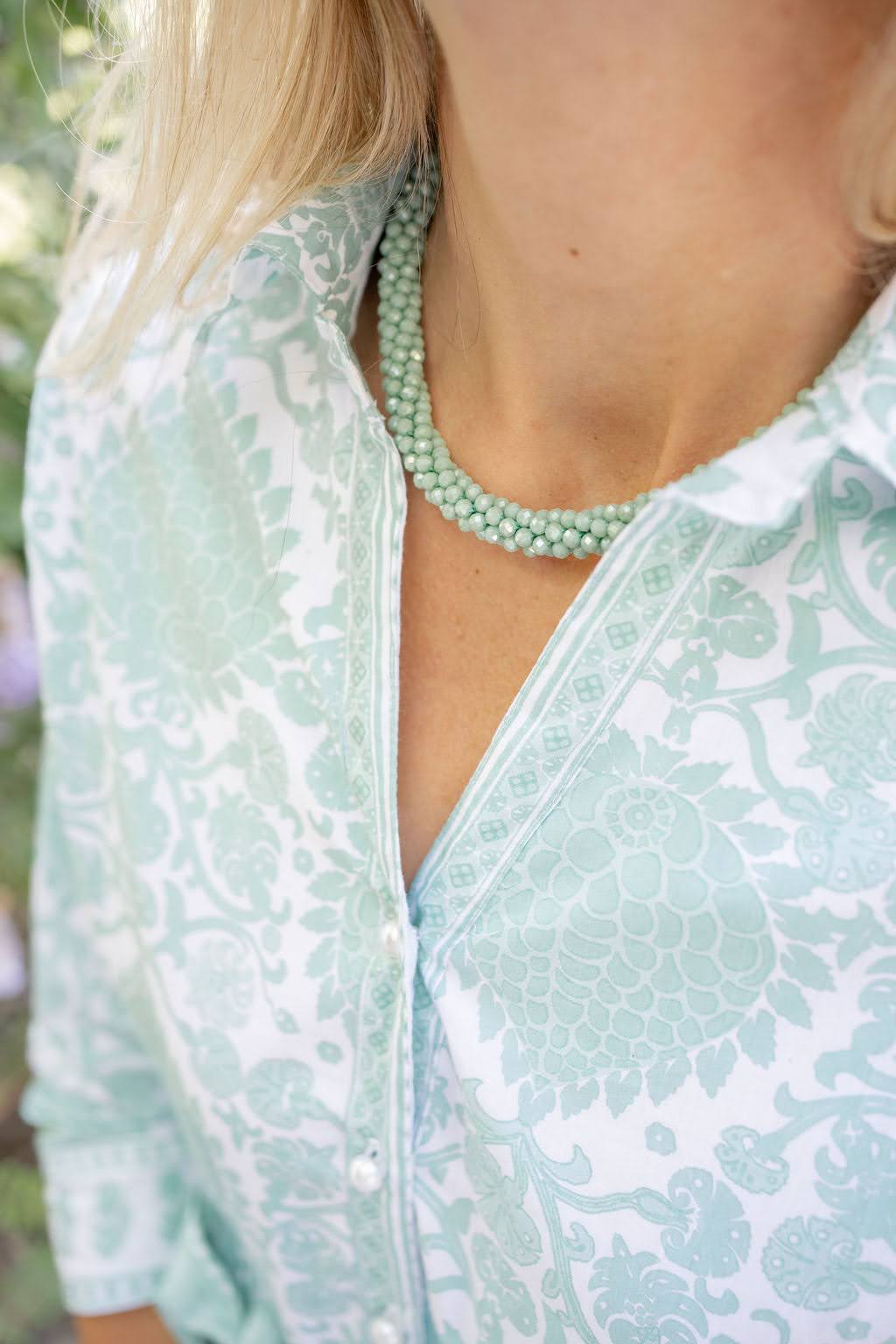 Marni Hand-Beaded Czech Bead Necklace