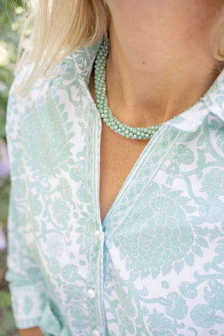 Marni Hand-Beaded Czech Bead Necklace
