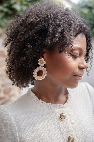 Kara Mother of Pearl Seashell Earrings
