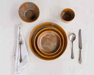 HAAND Skali 5-Piece Dinner Setting – Handcrafted Porcelain Dinnerware Set
