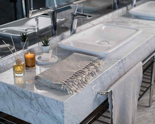 Organic Waffle Bath & Hand Towels | Soft Essentials Spa Collection