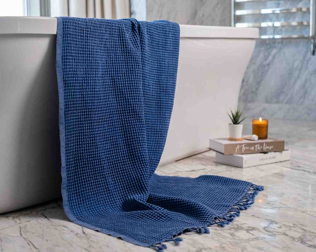 Organic Waffle Bath & Hand Towels | Soft Essentials Spa Collection