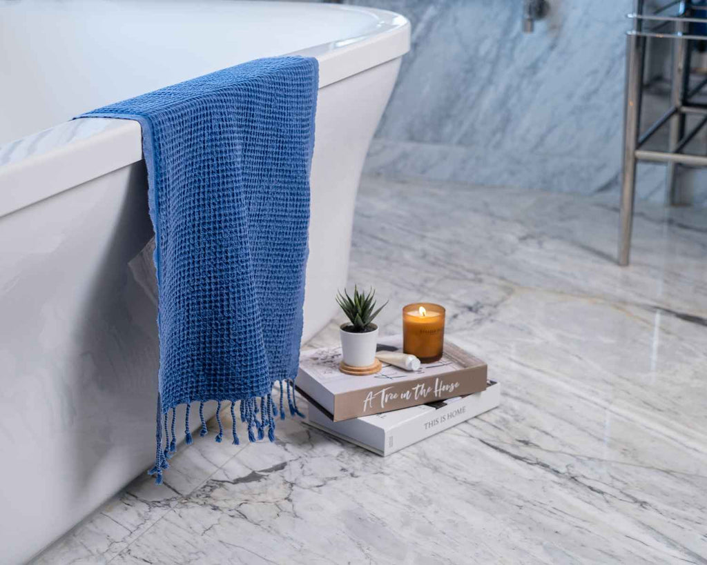 Organic Waffle Bath & Hand Towels | Soft Essentials Spa Collection