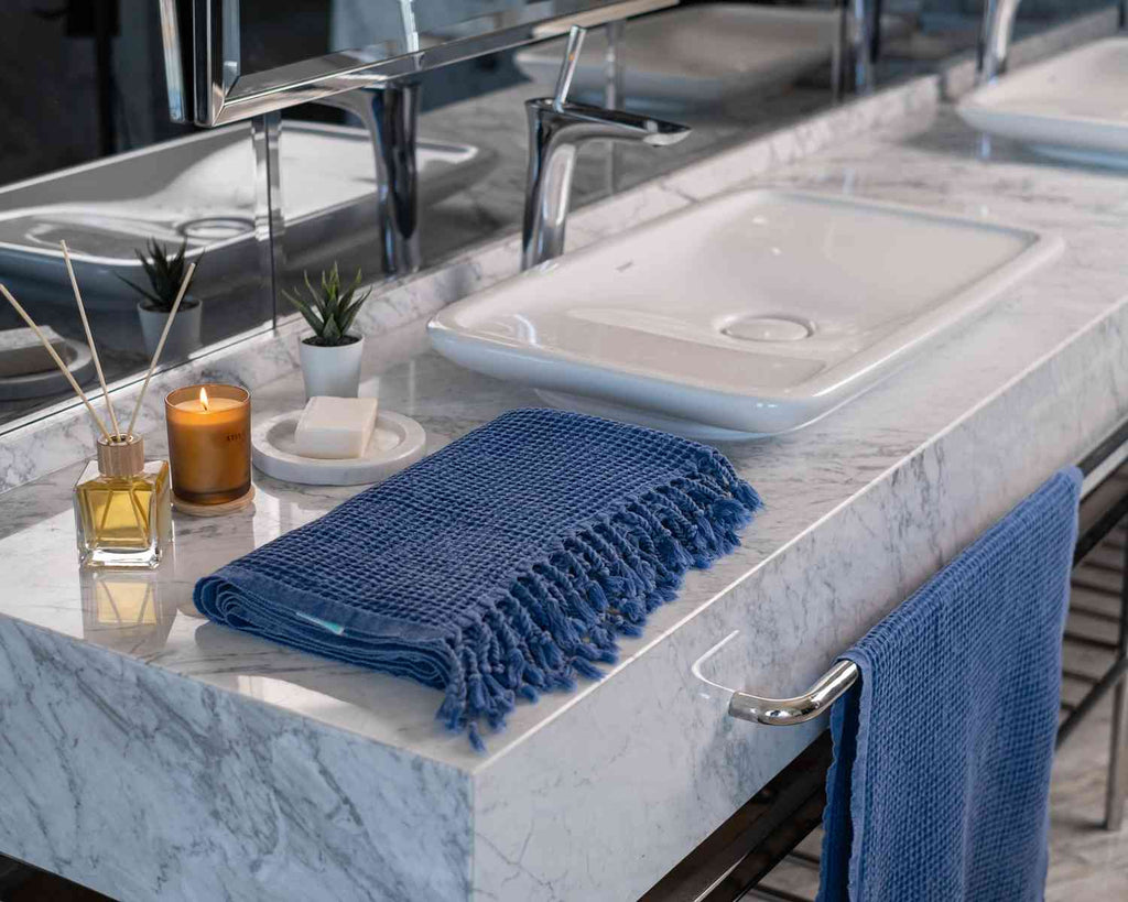 Organic Waffle Bath & Hand Towels | Soft Essentials Spa Collection