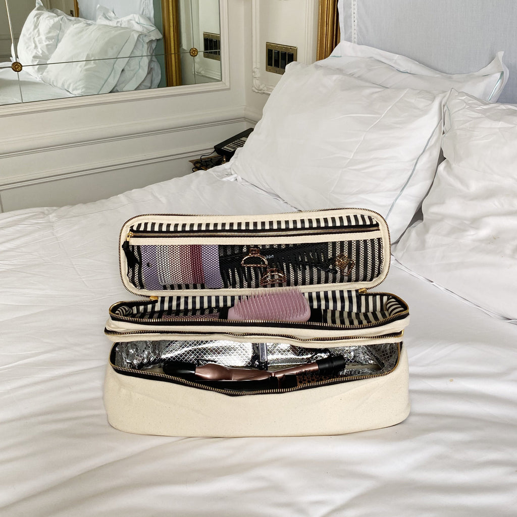Double Hair Tools Travel Case – Cream