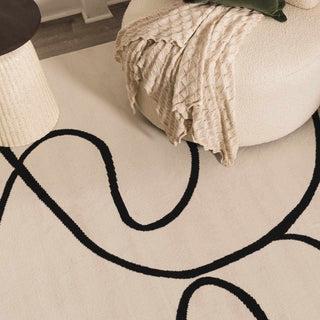 Eilir Modern Low Profile Boho Rug – Stylish Contemporary Floor Carpet