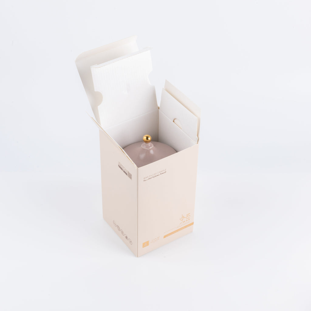 Jiwar -  Medium Candle| Jasmine Vanilla - Lavender & Gold