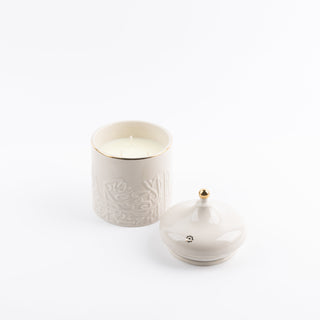 Jiwar -  Large Candle| Golden Amber - Beige & Gold
