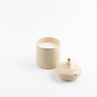 Jiwar -  Large Candle|  Citrus Bloom - Ivory & Gold