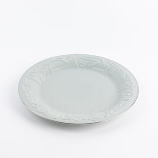 Jiwar - Dinner Set (18-Pc) - Mint Green & Silver