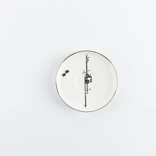 Liqa'a - Espresso/Turkish Coffee Set (12-Pc)- Pearl White & Silver