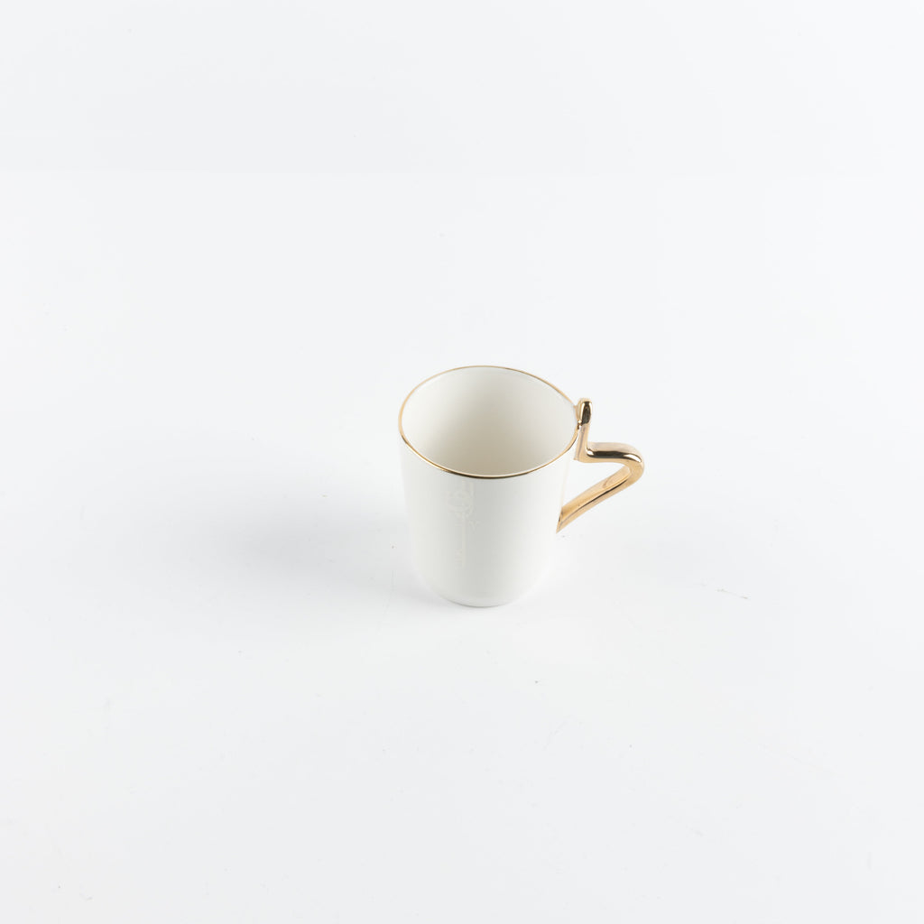 Liqa'a - Espresso/Turkish Coffee Set (12-Pc)- Olive Green  & Gold