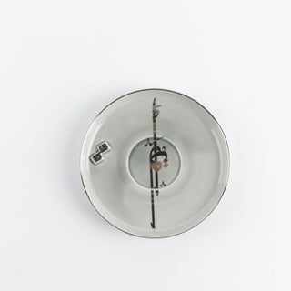 Liqa'a - Cappuccino Set (12-Pc) - Grey & Silver