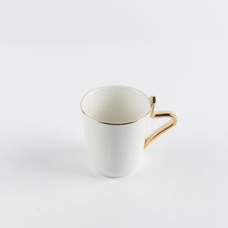 Liqa'a - Cappuccino Set (12-Pc) - Olive Green  & Gold