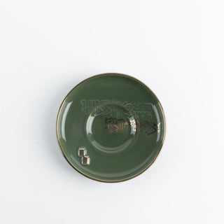 Liqa'a - Tea Set (19-Pc) - Olive Green  & Gold