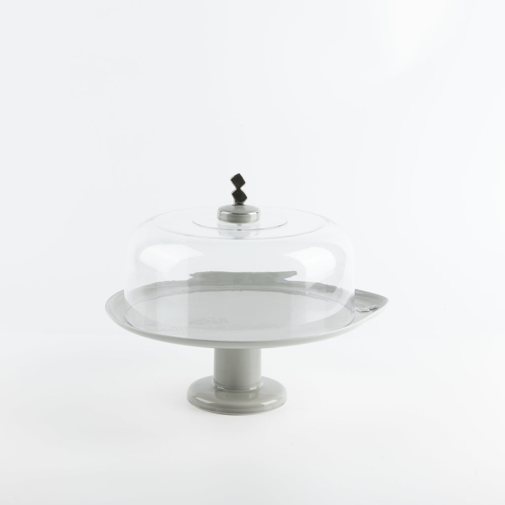 Liqa'a - Cake Set (9-Pc) - Grey & Silver