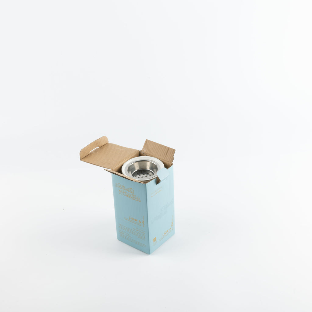 Liqa'a - Incense Burner - Pearl White & Silver